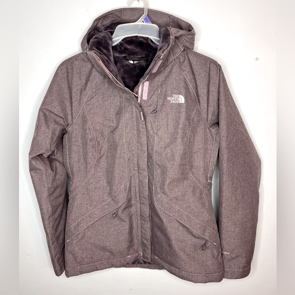 The North Face Dry Vent Women's Hooded Jacket Size Sm - Fleece Lined - Picture 2 of 16
